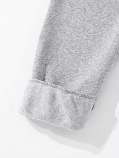 SHEIN Mirajuku بنطلون رياضي مطبوع بتصميم جرافيك فضفاض مناسب للمراهقين الذكور، مناسب للاستخدام اليومي والتنقل والرياضة