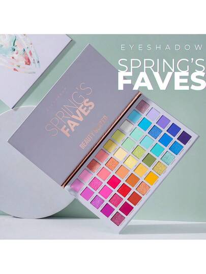 beauty glazed 45 لون ظلال عيون، طقم ظلال عيون مطفي وبراق، مجموعة مساحيق ألوان زاهية للوجه لاستخدامها في الأزياء المسرحية