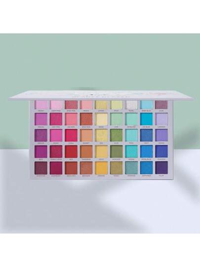 beauty glazed 45 لون ظلال عيون، طقم ظلال عيون مطفي وبراق، مجموعة مساحيق ألوان زاهية للوجه لاستخدامها في الأزياء المسرحية