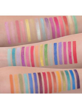 beauty glazed 45 لون ظلال عيون، طقم ظلال عيون مطفي وبراق، مجموعة مساحيق ألوان زاهية للوجه لاستخدامها في الأزياء المسرحية