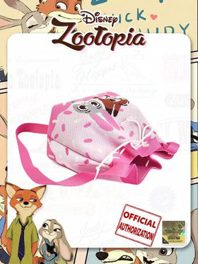 حقيبة سطل رباط كرتون حيوانات جنون NICK وJUDY، تصميم قابل للطي، مناسبة للتجمعات اليومية والحفلات والتسوق والتناسق اليومي، هدايا العطلات