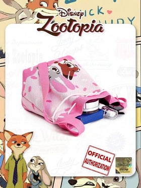 حقيبة سطل رباط كرتون حيوانات جنون NICK وJUDY، تصميم قابل للطي، مناسبة للتجمعات اليومية والحفلات والتسوق والتناسق اليومي، هدايا العطلات