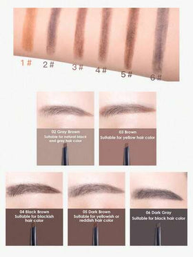 The Face Shop قلم حواجب FMGT، رقم 04 بني داكن، صيغة طويلة الأمد مقاومة للتشويش، عالية التلوين، سهلة الاستخدام، للارتداء طوال اليوم، مستحضرات تجميل كورية، جمال كوري، هدية مكياج كوري، 0.3 جرام/0.01 أونصة