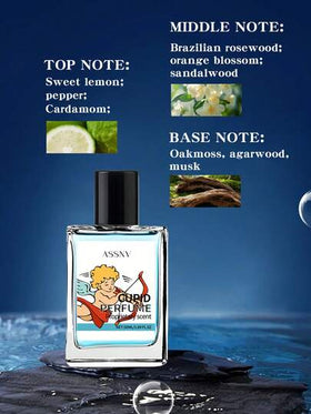 زجاجة عطر رجالي كيوبيد 50 مل، رائحة خشبية منعشة وطويلة الأمد، مناسب للمواعدة والحياة اليومية والرياضة