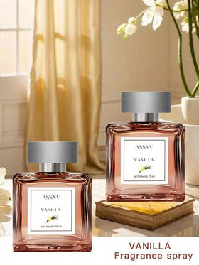 زجاجة عطر بسعة 50 مل، توفر رائحة الفانيليا الكلاسيكية، مناسبة للاستخدام الداخلي والخارجي، رائحة طويلة الأمد، مثالية للحفلات والعطلات والمنزل والفندق والمكتب، هدية مثالية للأصدقاء والأحباء! هدية عيد ميلاد/هدية عيد الميلاد
