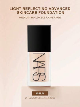 Nars أساس نارس المعكس للضوء - مكياج متطور - أساس هجين للعناية بالبشرة - 30 مل/1 أونصة سائلة #أوسلو-فاتح 1