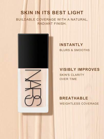 Nars أساس نارس المعكس للضوء - مكياج متطور - أساس هجين للعناية بالبشرة - 30 مل/1 أونصة سائلة #أوسلو-فاتح 1