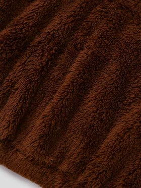 SHEIN ChillGRL مجموعة بنطلون وجاكيت بياقة عالية من الفليس الناعم والمريح للفتيات المراهقات، مناسبة للاستخدام اليومي والتنقل والأجواء الكاجوال والعطلات والخروجات والطراز الشارعي، مناسبة للخريف والشتاء، قطعتان