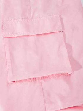 SHEIN ChillGRL مجموعة قميص بأكمام قصيرة بطبعات وبنطال كاجوال فتيات في سن المراهقة بأسلوب أمريكي 2 قطعة