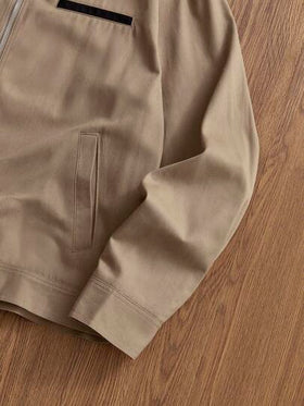 Manfinity Unisex معطف رجالي أنيق مطرز بالحروف، خريف/شتاء