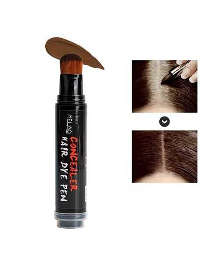 MELAO غطاء فوري للجذور الشيب، استخدم صبغة شعر شبه دائمة لتغطية الجذور - لون دائم، امتزاج طبيعي وسلس - سهل الاستخدام، مناسب لمعظم ألوان الشعر - استمتع بنتائج صالون الحلاقة في المنزل