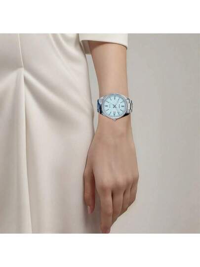 Casio ساعة كاسيو رجالية للملابس الرسمية، قطر 44.2 مم، قرص أزرق، سوار من الفولاذ المقاوم للصدأ مطلي بالأيون، إبزيم قابل للطي، عقارب تناظرية كوارتز، زجاج معدني، طراز أعمال MTP-1302DA-2A2V