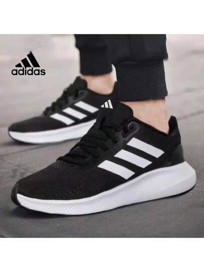 Adidas أحذية رياضية خارجية جديدة للرجال خفيفة الوزن قابلة للتنفس ومبطنة ومقاومة للتآكل ومضادة للانزلاق ونعل سميك للجري