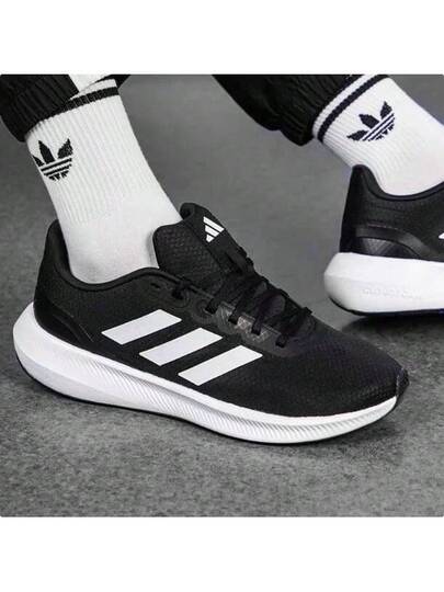 Adidas أحذية رياضية خارجية جديدة للرجال خفيفة الوزن قابلة للتنفس ومبطنة ومقاومة للتآكل ومضادة للانزلاق ونعل سميك للجري