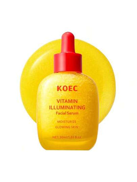 KOEC جوهر مضيء بالفيتامينات - جوهر مضيء بالنياسيناميد، يرطب ويكسب البشرة نضارة، يقلل من التصبغات