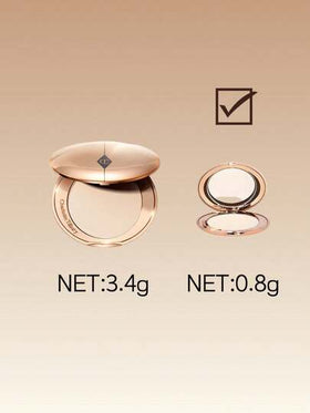Charlotte Tilbury بودرة مضغوطة صغيرة الحجم ذات تركيز ناعم ولامع رقم 1 لون فاتح