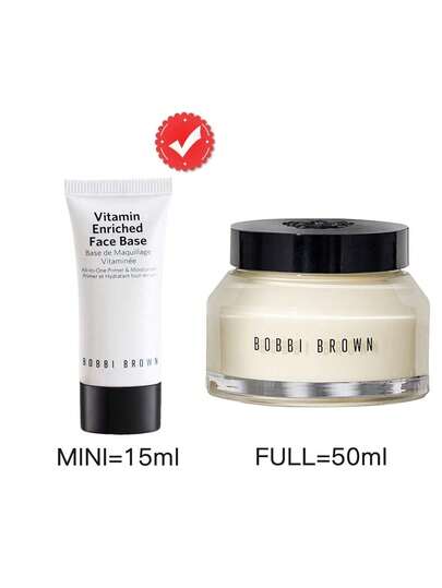 Bobbi Brown قاعدة الوجه المغنية بالفيتامينات من بوبي براون [ميني] 15مل / برايمر وملطف متكامل / ملطف مرطب وبرايمر مكياج متعدد الفيتامينات الأكثر مبيعًا / العناية بالبشرة المصممة للمكياج. يغذي ملطف الترطيب فوراً ويكسب البشرة نعومة ويجهزها لتحسين مظهر الأ...