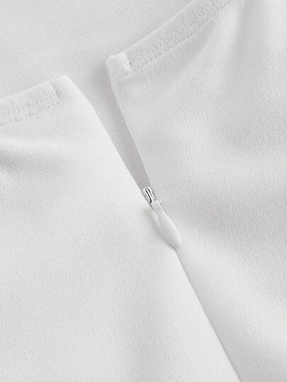 SHEIN MOD رومبير قصيرة من الخصر إلى الركبة مكونة من سترة بوستييه ذات نمط السمكة والشورت، ملابس للخروج في الربيع، ملابس نسائية لرأس السنة الجديدة، ملابس للعطلات، بوديسيه، ملابس عمل للنساء