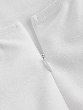 SHEIN MOD رومبير قصيرة من الخصر إلى الركبة مكونة من سترة بوستييه ذات نمط السمكة والشورت، ملابس للخروج في الربيع، ملابس نسائية لرأس السنة الجديدة، ملابس للعطلات، بوديسيه، ملابس عمل للنساء