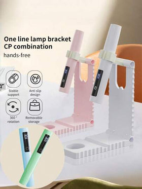 مصباح أظافر LED أشعة فوق البنفسجية، مجفف طلاء أظافر جل، مصباح أظافر محمول صغير للطاولة بحامل، مجفف أظافر قابل للارتداء، مجفف أظافر محمول صغير للطاولة يعمل بالطاقة USB قابل للشحن 200 مللي أمبير، طلاء أظافر جل سريع التصلب، طلاء أظافر، غراء وصور، أداة فن...