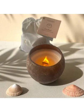 شمعة معطرة من قشر جوز الهند الطبيعي - ديكور المنزل، شمعة العلاج بالروائح للتأمل/اليوغا/الاسترخاء، هدية مثالية للأصدقاء، شمعة عيد الميلاد/العطلات/الذكرى السنوية، ديكور المنضدة والغرفة، إكسسوار التصوير، هدية مفاجئة