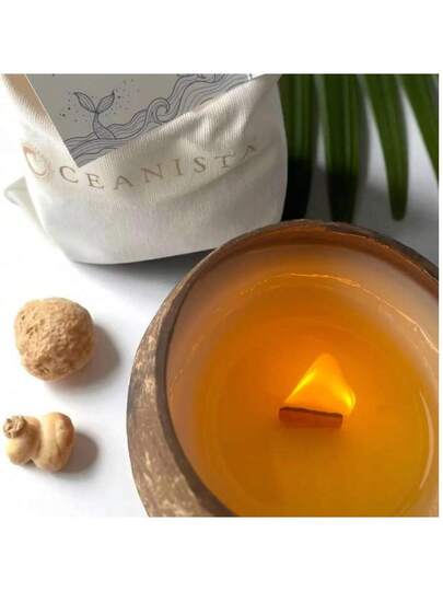 شمعة معطرة من قشر جوز الهند الطبيعي - ديكور المنزل، شمعة العلاج بالروائح للتأمل/اليوغا/الاسترخاء، هدية مثالية للأصدقاء، شمعة عيد الميلاد/العطلات/الذكرى السنوية، ديكور المنضدة والغرفة، إكسسوار التصوير، هدية مفاجئة