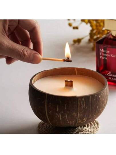 شمعة معطرة من قشر جوز الهند الطبيعي - ديكور المنزل، شمعة العلاج بالروائح للتأمل/اليوغا/الاسترخاء، هدية مثالية للأصدقاء، شمعة عيد الميلاد/العطلات/الذكرى السنوية، ديكور المنضدة والغرفة، إكسسوار التصوير، هدية مفاجئة