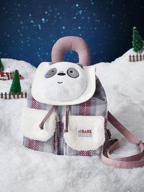 We Bare Bears X SHEIN حقيبة ظهر كبيرة السعة بطباعة منقوشة عصرية وكرتونية جذابة للنساء قطعة واحدة
