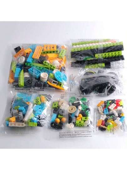 مجموعة بناء تعليمية STEM - لعبة برمجة للأطفال على طراز WeDo 2.0 | منهج STEM المدرسي والتعلم المنزلي | تنوير البرمجة والتفكير المنطقي كتل الألغاز، ألعاب الأطفال، هدية عيد الميلاد، هدية عيد الميلاد