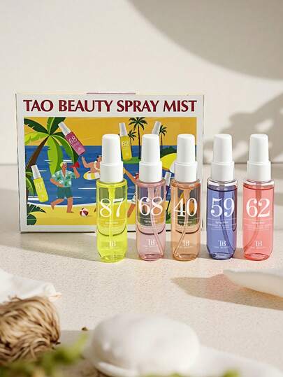 1/5 زجاجة (5 * 40 مل) رذاذ عطري، رذاذ متعدد الطبقات مرفع للمزاج، رائحة طويلة الأمد، تطلق رائحة أنيقة من الزهور والحمضيات والخشب، مناسب للاستخدام الداخلي والخارجي والمناسبات والحفلات والتجمعات والمهرجانات والمنزل والمكتب وهدية مثالية للأصدقاء والعائلة