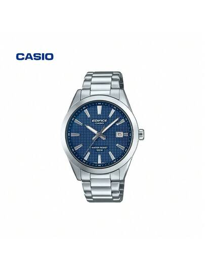 Casio ساعة كاسيو يونيسكس ذات لون جريء، قطر الشاشة 47.5 مم مستطيلة كبيرة، سوار من الفولاذ المقاوم للصدأ، حركة كوارتز يابانية EFV-160D-2A