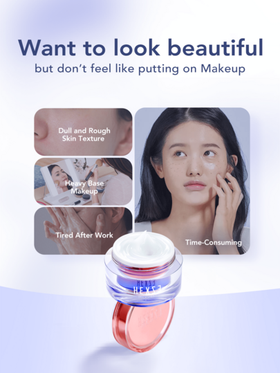 HEXZE 50 جرام كريم وجه مشرق ومريح، أساس/كريم مضيء، مرطب، مناسب لجميع أنواع البشرة، خالي من الكحول، يغطي المسام، تغطية طبيعية، مرطب مضاد للخمول، مكونات العناية بالبشرة