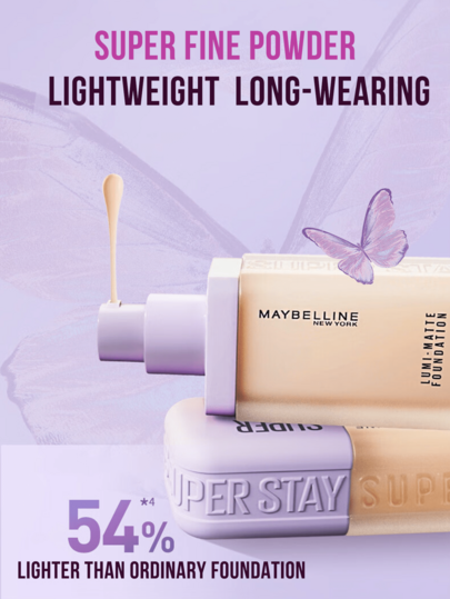 Maybelline أساس LUMI-MATTE #N20 بيج طبيعي 35مل/10مل، أخف 54% من الأساس العادي، صيغة خفيفة الوزن وطويلة الأمد، تكنولوجيا فيلم ثلاثي الأبعاد ثوري تنشئ تأثير شبكي خفيف الوزن (مقاوم للماء والعرق)، يمنح بريقًا لؤلؤيًا شفافًا وإشراقًا بلوني، يغذي البشرة بعد...
