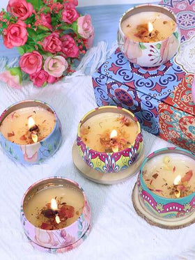 4 علب/مجموعة من شمع العطور الساخن، شموع صويا منزلية الصنع، شموع زهرية للزفاف والأعياد، هدية مثالية للعائلة والأصدقاء، علب شموع العطور للأعياد والأعياد الوطنية وعيد الأم، صندوق هدايا العطور، هدية عيد الميلاد، عطور عيد الميلاد
