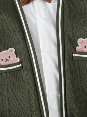 SHEIN جمبسوت رضيع ولد جديدة بطراز جنتلمان خريفي 2 في 1