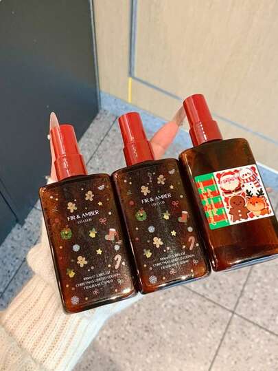 1 قطعة عبوة رذاذ عطر سعة 100 مل من سلسلة الإصدار المحدود لعيد الميلاد، عطور عالية الجودة، مزيج مميز للعطور الفاخرة الدائمة للنساء، سعة كبيرة، رائحتان مختلفتان، أفضل خيار هدية لتعزيز الرائحة والتعطير في أي مناسبة