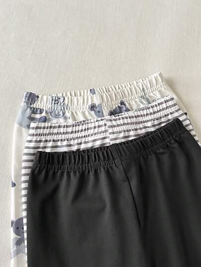 SHEIN 6 قطع طقم للأطفال الصبيان، ملابس علوية بأكمام طويلة بأزرار أمامية وزخرفة محبوكة، وبنطلون بخصر مطاطي، ناعم ومريح للارتداء اليومي في فصلي الخريف والشتاء