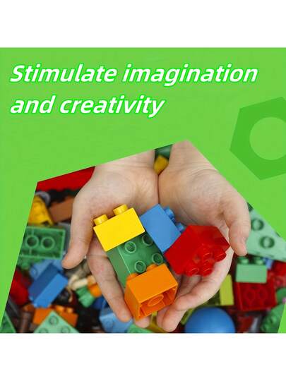 كتل بناء كبيرة للأطفال - ألعاب تعليمية STEM DIY ، تدريب يدوي للأطفال الصغار على القدرات الإدراكية والقبضة ، ألعاب الألغاز DIY ، هدايا عيد الميلاد المثالية ، عيد الفصح ، ، عيد الميلاد ، أعمال إبداعية MOC ، تعلم ثلاثي الأبعاد ، هدايا جوارب عيد الميلاد