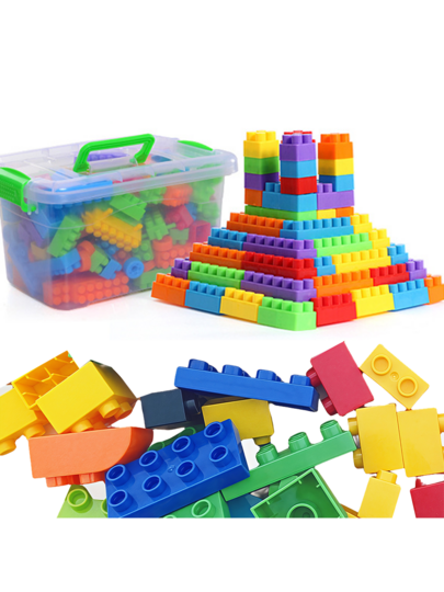 كتل بناء كبيرة للأطفال - ألعاب تعليمية STEM DIY ، تدريب يدوي للأطفال الصغار على القدرات الإدراكية والقبضة ، ألعاب الألغاز DIY ، هدايا عيد الميلاد المثالية ، عيد الفصح ، ، عيد الميلاد ، أعمال إبداعية MOC ، تعلم ثلاثي الأبعاد ، هدايا جوارب عيد الميلاد