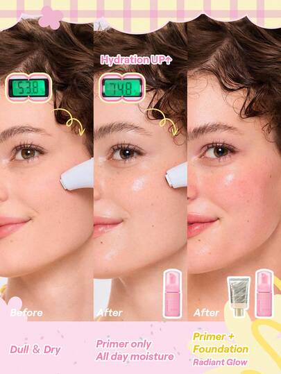 SHEGLAM Dream Foam Cloud برايمر علامة تجارية جمال مكياج ميكب مستحضرات تجميل للنساء الفتيات مثالي لفصل الشتاء الربيع مثالي ل- Y2K أزياء أنيقة رمضان هدية حفلة جاهز أفضل لون
