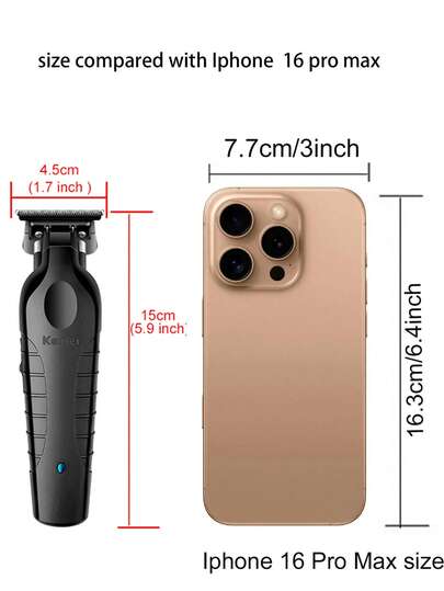Kemei ماكينة حلاقة كيمي KM-2299 للرجال، ماكينة حلاقة كهربائية قابلة للشحن، ماكينة قص الشعر المحترفة بشفرة صفر ملم للحلاقة الدقيقة