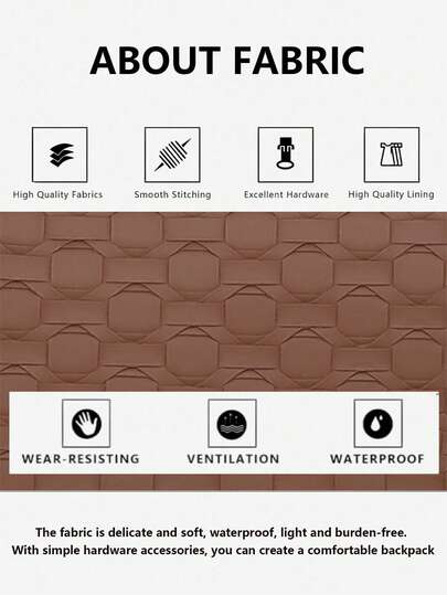 حقيبة ظهر حضرية، حقيبة مريحة متعددة الاستخدامات لأسلوب اليوم العادي - نقوش هندسية مبارزة، أجهزة معدنية كاملة لإطلاق فلسفة التوازن بين العمل والسفر، التنقل اليومي