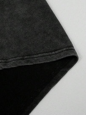 Manfinity CasualCool تي شيرت كاجوال بياقة دائرية وأكمام قصيرة بلون سادة للرجال