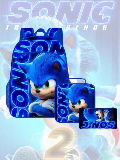 Sega 3 قطع/مجموعة حقيبة ظهر، حقيبة يد، حافظة أقلام، خيارات متعددة، هدية عيد ميلاد، عودة إلى المدرسة