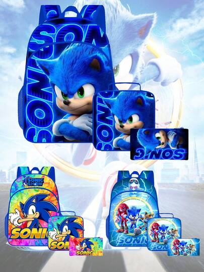 Sega 3 قطع/مجموعة حقيبة ظهر، حقيبة يد، حافظة أقلام، خيارات متعددة، هدية عيد ميلاد، عودة إلى المدرسة