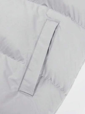 Manfinity Homme معطف رجالي فضفاض مبطن بسحاب وكابوشون مع سير