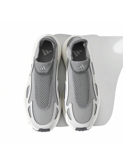 Adidas أحذية جري شبكية قابلة للانزلاق، متنفسة، مناسبة للجنسين