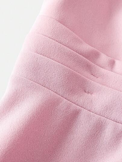 SHEIN فستان أنيق بأكمام منفوخة وياقة مربعة وطيات عند الخصر للفتيات المراهقات