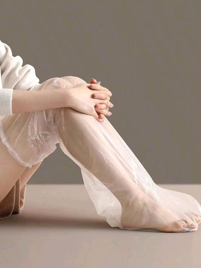 200/10 قطعة من الأغشية الرقيقة القابلة للتخلص منها والمقاومة للماء والمطاطية، لرعاية الرطوبة للساق، قفازات ترطيب اليد متعددة الوظائف مسمكة، مناسبة لمراكز السبا والعناية اليومية بالبشرة ومراكز الصحة وصالونات التجميل