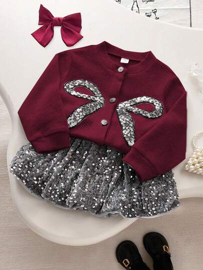 SHEIN Playful Pals مجموعة جديدة فريدة من نوعها لفصلي الخريف والشتاء بطراز كوري عصري للفتيات الصغيرات للاستخدام اليومي